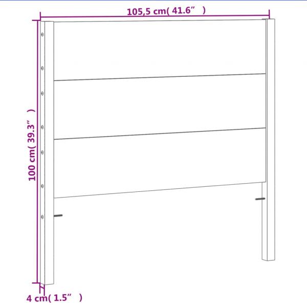Kopfteil Wachsbraun 100 cm Massivholz Kiefer