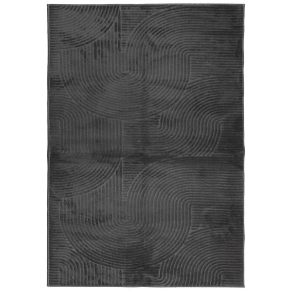 Teppich IZA Kurzflor Skandi-Stil Anthrazit 160x230 cm