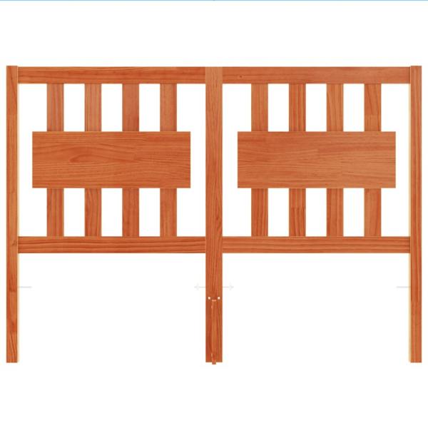 Kopfteil Wachsbraun 135 cm Massivholz Kiefer