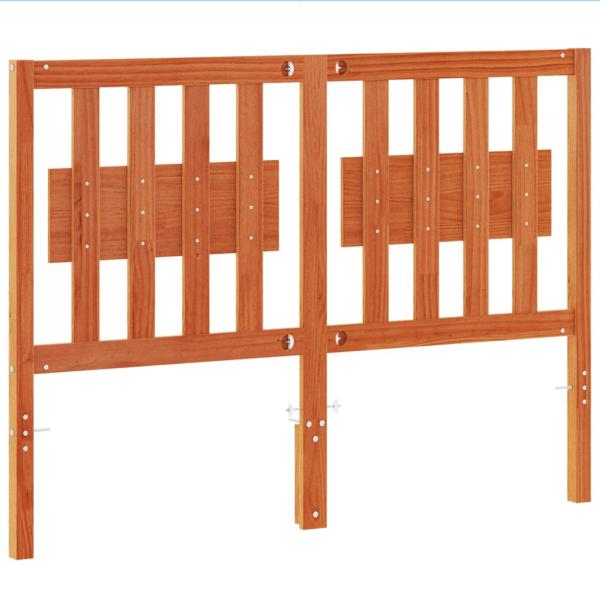 Kopfteil Wachsbraun 135 cm Massivholz Kiefer