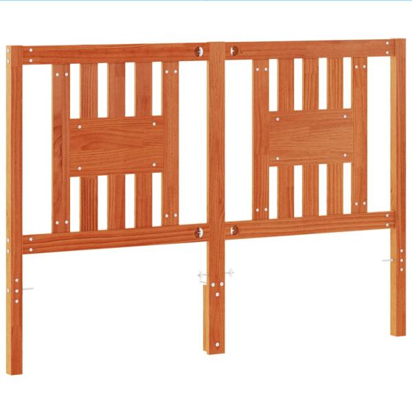 Kopfteil Wachsbraun 140 cm Massivholz Kiefer