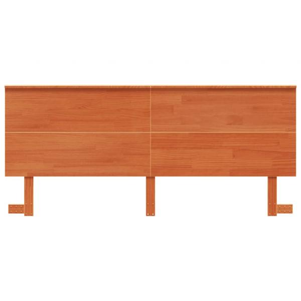 Kopfteil Wachsbraun 180 cm Massivholz Kiefer
