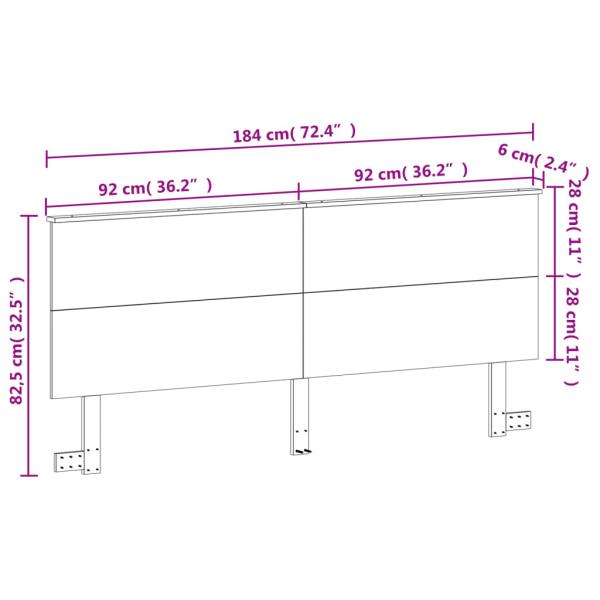 Kopfteil Wachsbraun 180 cm Massivholz Kiefer