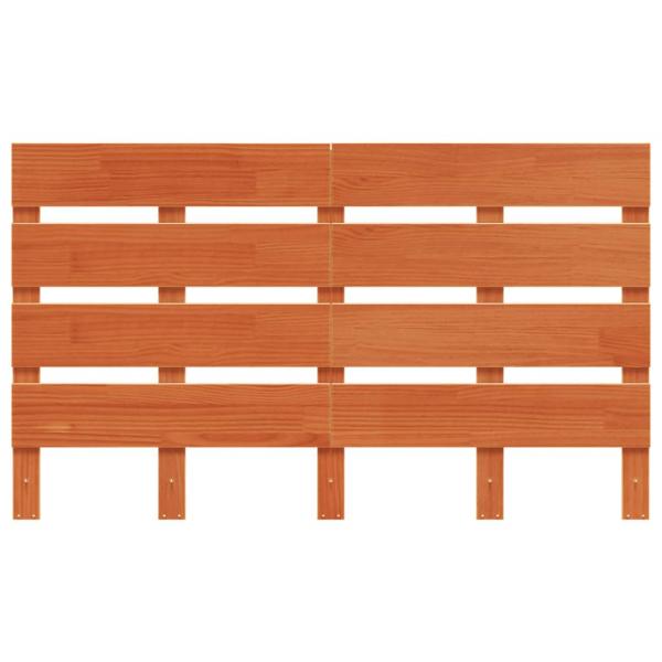 Kopfteil Wachsbraun 120 cm Massivholz Kiefer