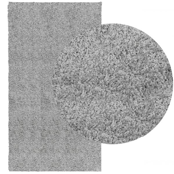 Shaggy-Teppich PAMPLONA Hochflor Modern Grau 60x110 cm