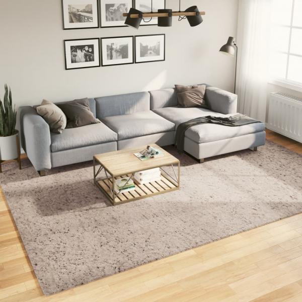 ARDEBO.de - Shaggy-Teppich PAMPLONA Hochflor Modern Beige 240x340 cm