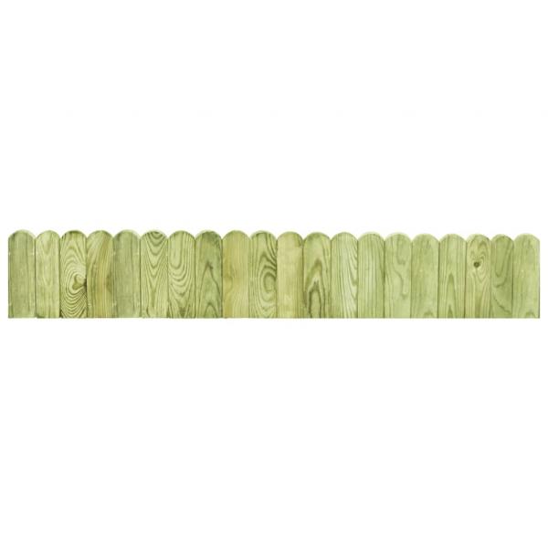 ARDEBO.de - Beeteinfassung Grün 120 cm Imprägniertes Kiefernholz