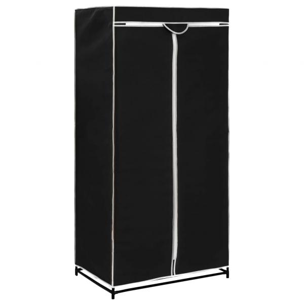Kleiderschrank Schwarz 75×50×160 cm