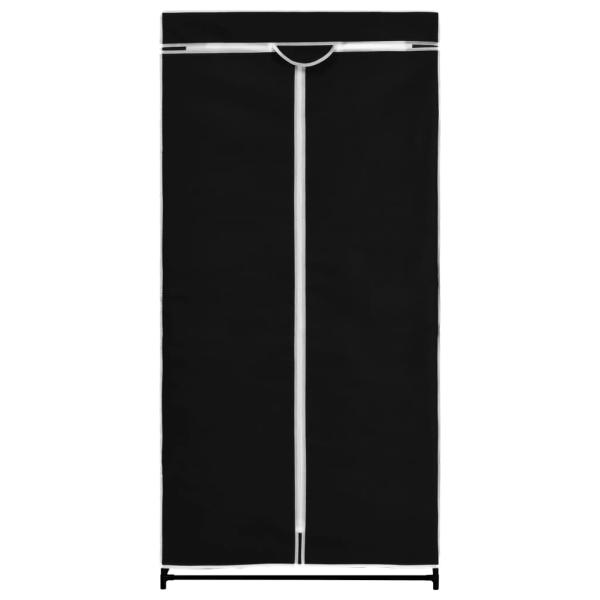 Kleiderschrank Schwarz 75×50×160 cm
