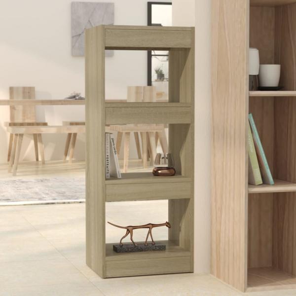 ARDEBO.de - Bücherregal/Raumteiler Sonoma-Eiche 40x30x103 cm Holzwerkstoff