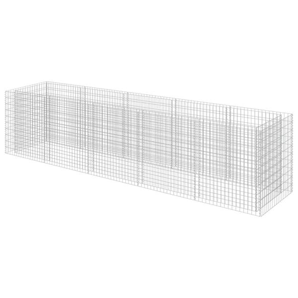 Gabionen-Hochbeet Verzinkter Stahl 450×90×100 cm