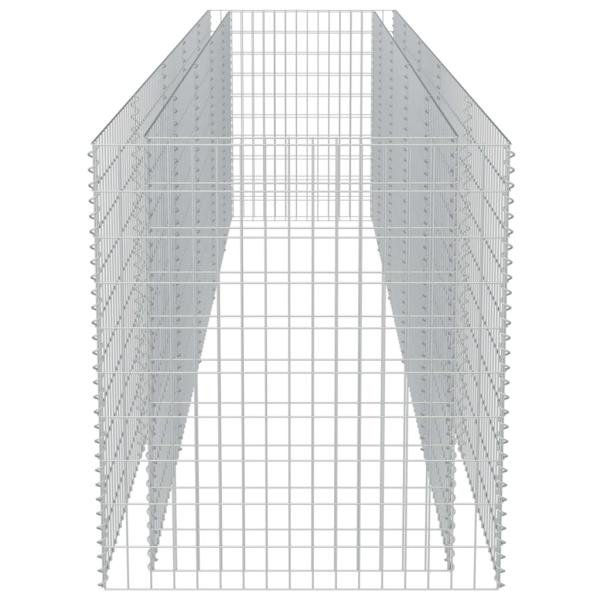 Gabionen-Hochbeet Verzinkter Stahl 450×90×100 cm