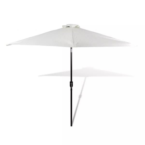 Sonnenschirm Strandschirm Sonnenschutz Garten Schirm Sandweiß 3m