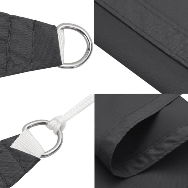 Sonnensegel Oxford-Gewebe Quadratisch 2,5x2,5 m Anthrazit