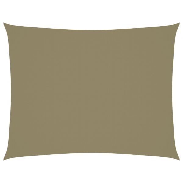 Sonnensegel Oxford-Gewebe Rechteckig 3,5x4,5 m Beige