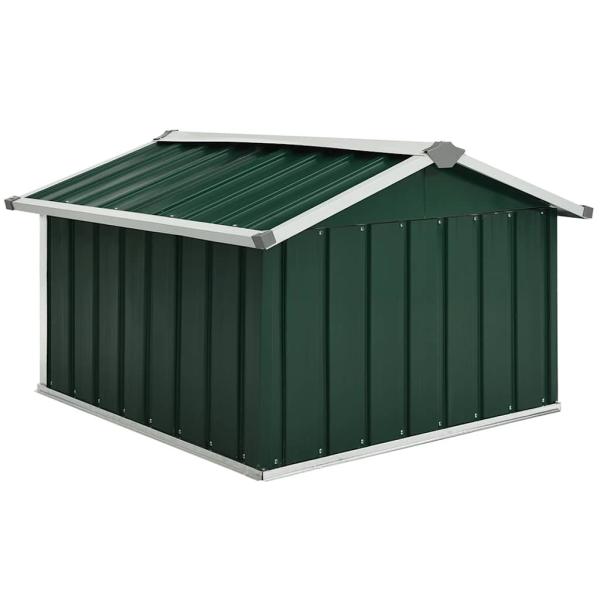 Rasenmäher Garage 92x97x63 cm Verzinkter Stahl Grün