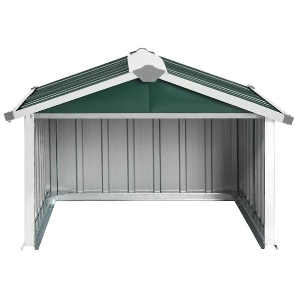 Rasenmäher Garage 92x97x63 cm Verzinkter Stahl Grün