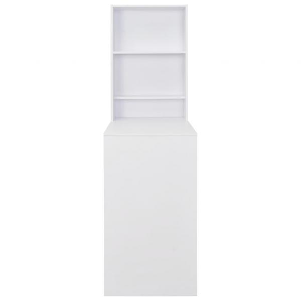 Bartisch mit Schrank Weiß 115x59x200 cm