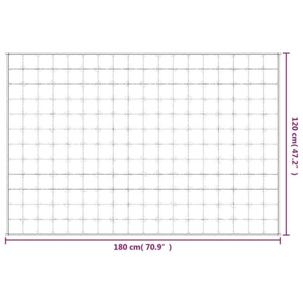Gewichtsdecke Blau 120x180 cm 5 kg Stoff