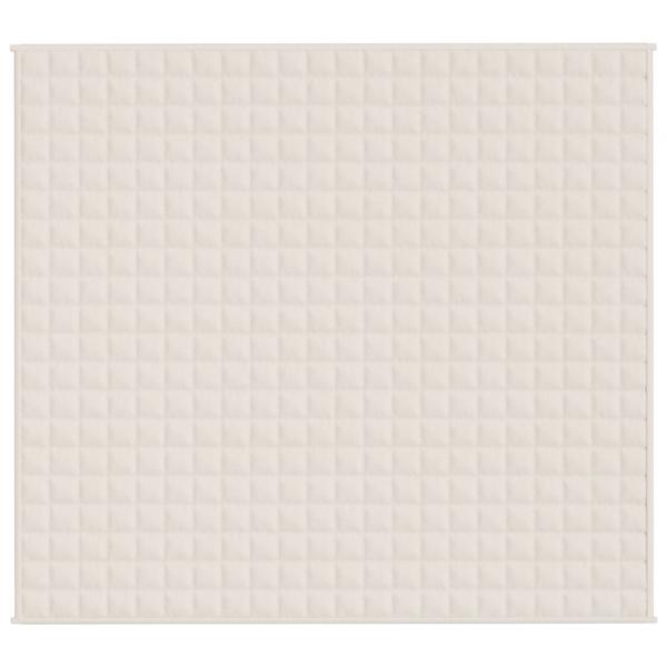 Gewichtsdecke Hellcreme 200x225 cm 9 kg Stoff