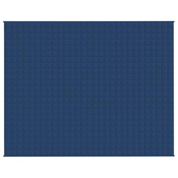 Gewichtsdecke Blau 235x290 cm 15 kg Stoff