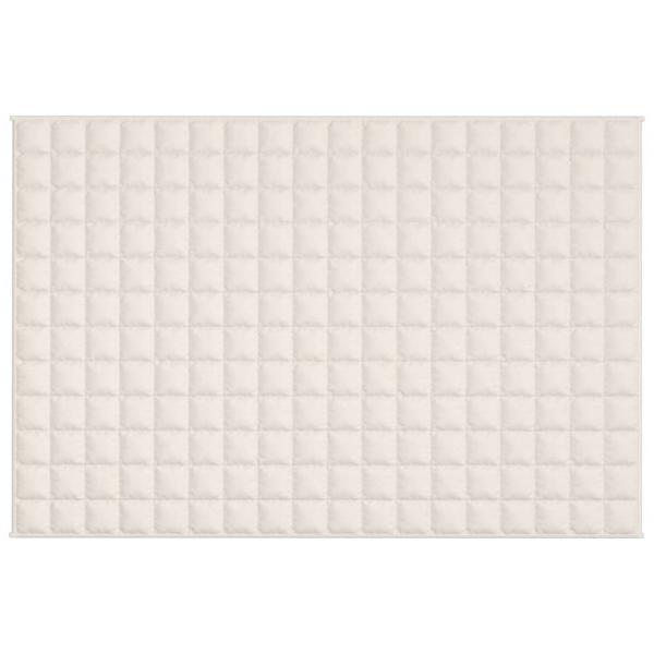 Gewichtsdecke Hellcreme 122x183 cm 9 kg Stoff
