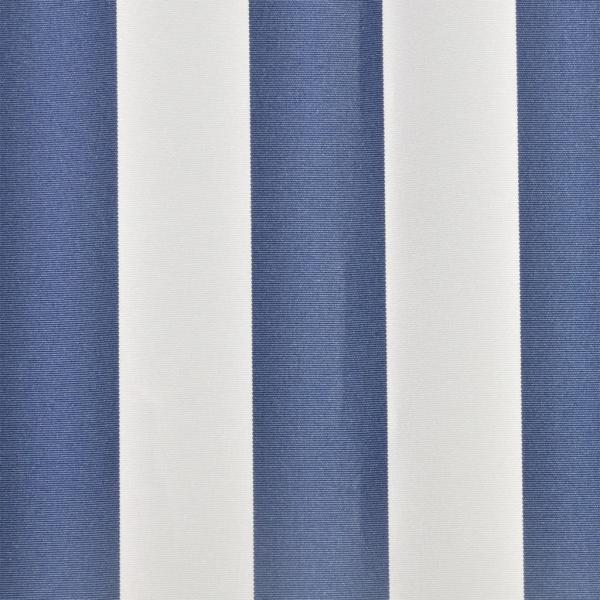 Markisenbespannung Canvas Blau & Weiß 3 x 2,5 m (ohne Rahmen)