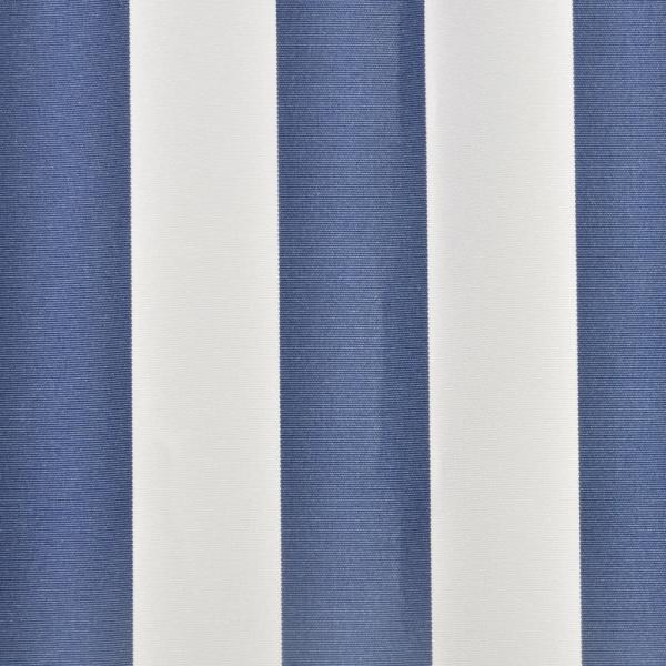 Markisenbespannung Canvas Blau & Weiß 3 x 2,5 m (ohne Rahmen)