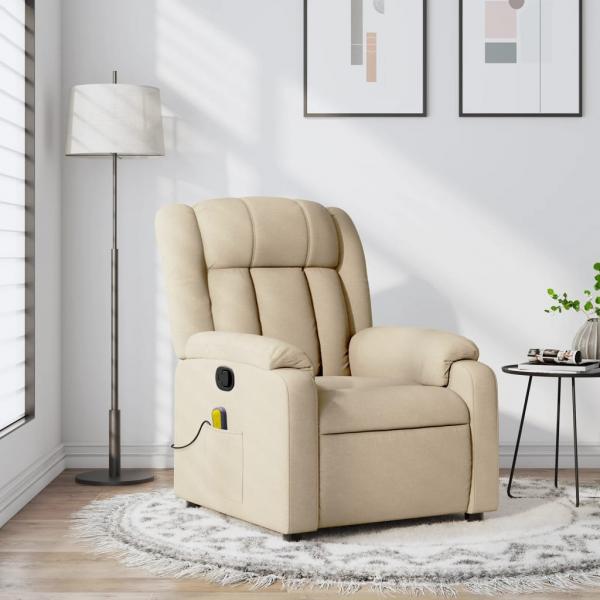 ARDEBO.de - Massagesessel Creme Stoff