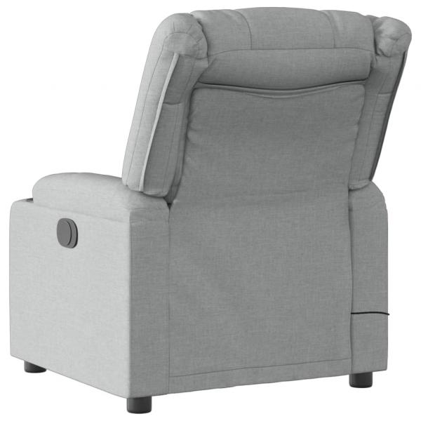 Massagesessel Hellgrau Stoff
