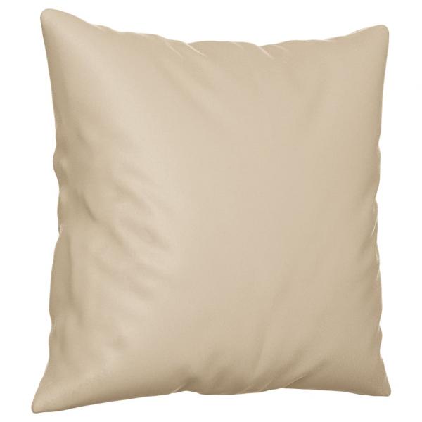 2-Sitzer-Sofa mit Kissen Creme 120 cm Mikrofasergewebe