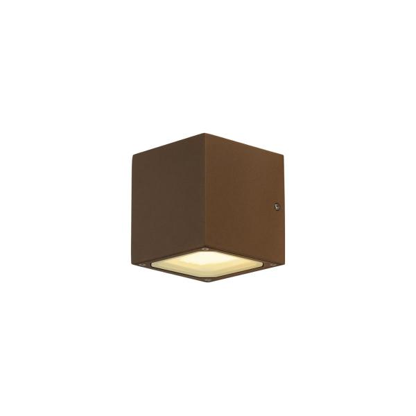 ARDEBO.de SLV SITRA CUBE Outdoor Wandleuchte, TCR-TSE, IP44, rost (232537)