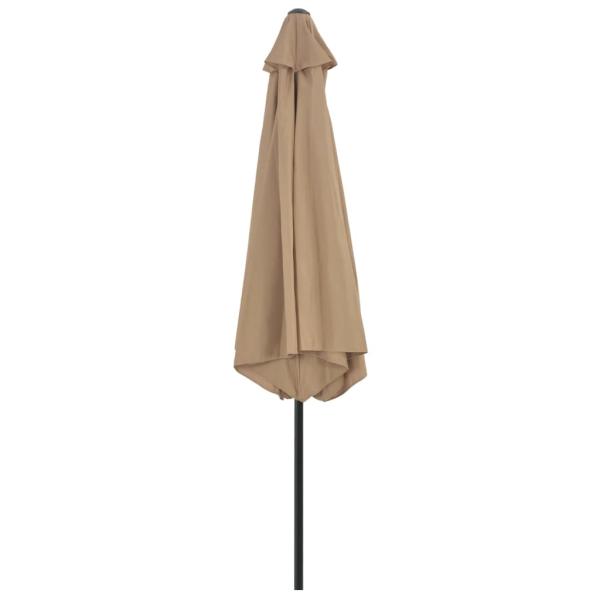 ARDEBO.de - Sonnenschirm mit Metall-Mast 300 cm Taupe
