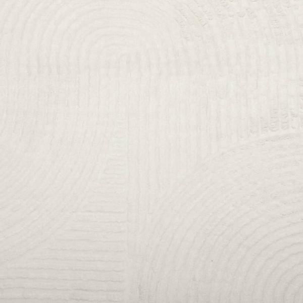 Teppich IZA Kurzflor Skandinavischer Look Creme Ø 80 cm