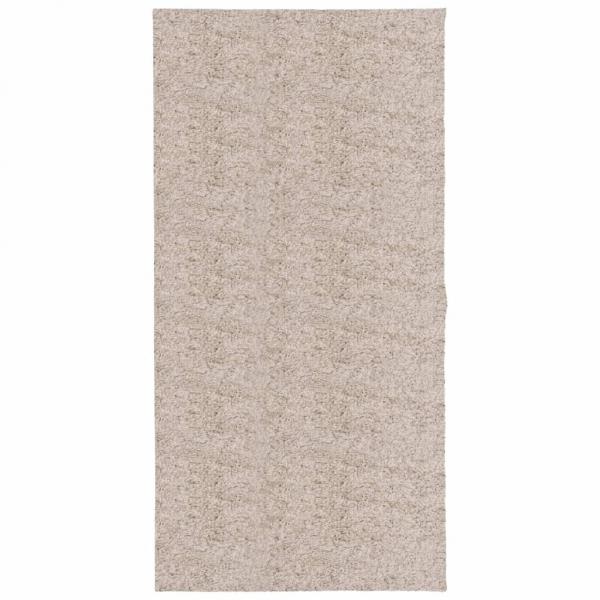 Shaggy-Teppich PAMPLONA Hochflor Modern Beige 100x200 cm
