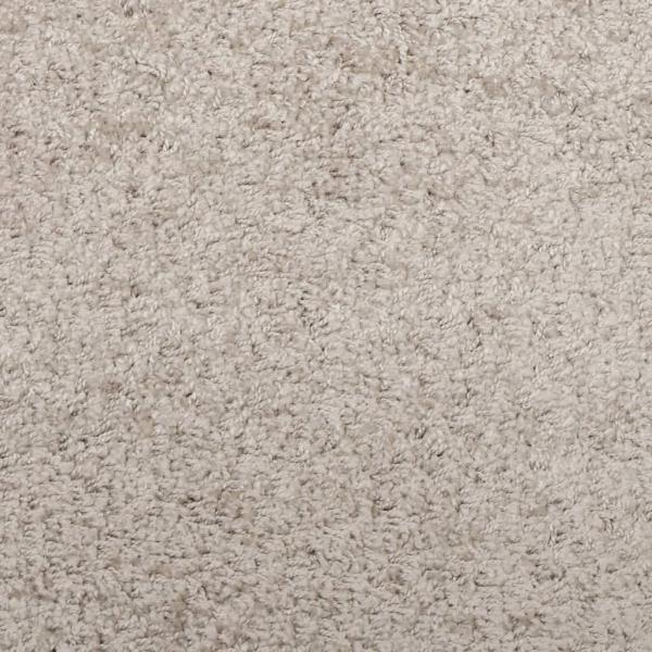 Shaggy-Teppich PAMPLONA Hochflor Modern Beige 100x200 cm