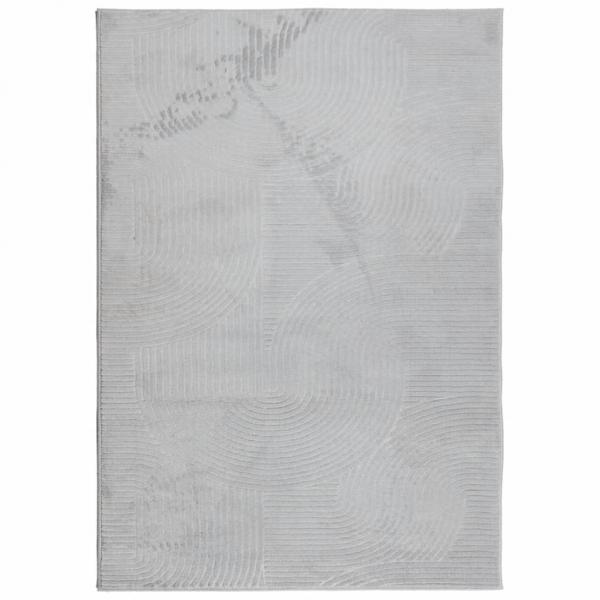 Teppich IZA Kurzflor Skandinavischer Look Grau 140x200 cm