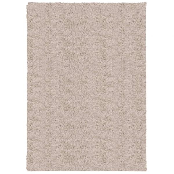 Shaggy-Teppich PAMPLONA Hochflor Modern Beige 120x170 cm