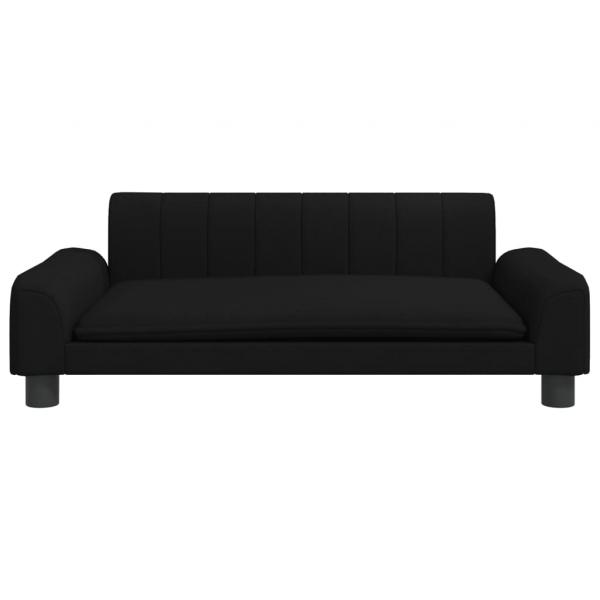 Hundebett Schwarz 90x53x30 cm Stoff