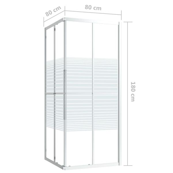 Duschkabine ESG 80x80x180 cm