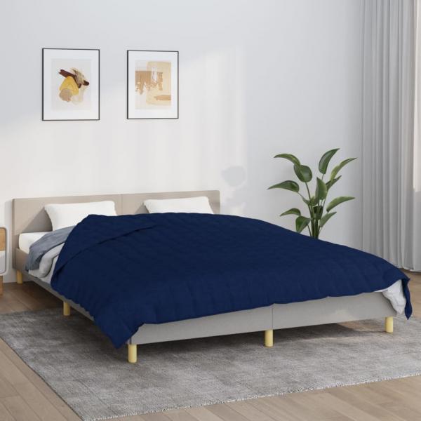 ARDEBO.de - Gewichtsdecke Blau 200x225 cm 9 kg Stoff