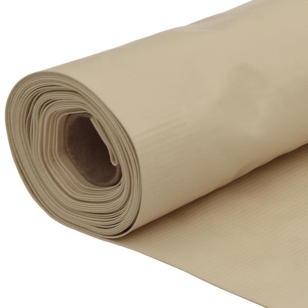 Balkon-Sichtschutz Beige 120x600 cm Oxford-Gewebe