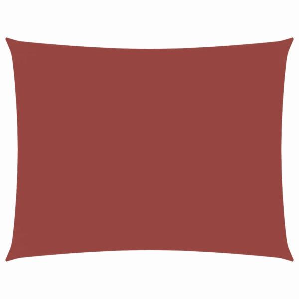 Sonnensegel Oxford-Gewebe Rechteckig 3x4 m Terrakotta-Rot