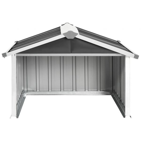 Rasenmäher Garage 92x97x63 cm Verzinkter Stahl Anthrazit   