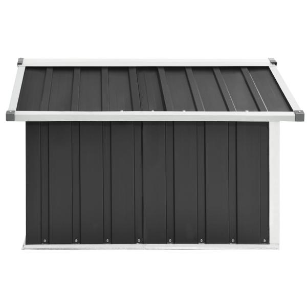 Rasenmäher Garage 92x97x63 cm Verzinkter Stahl Anthrazit   