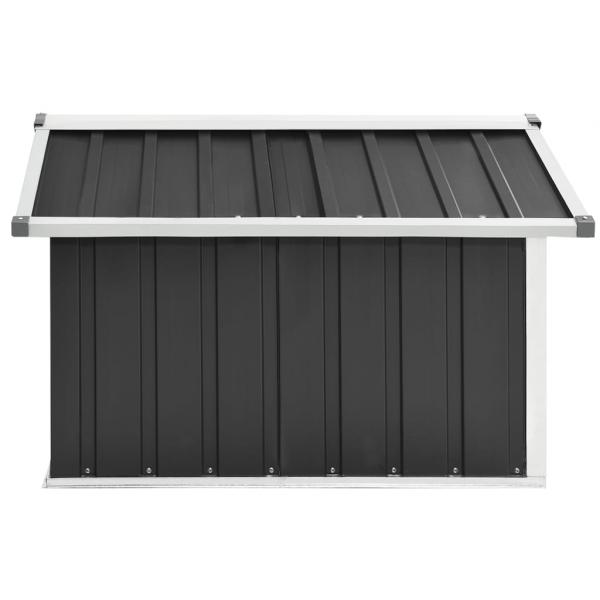 Rasenmäher Garage 92x97x63 cm Verzinkter Stahl Anthrazit   