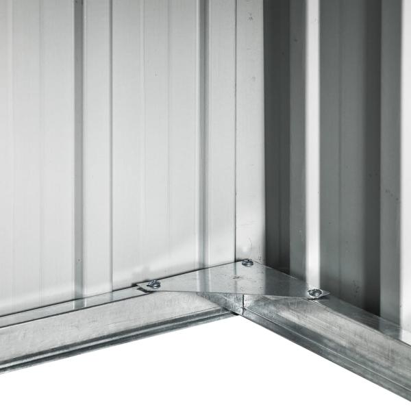 Rasenmäher Garage 92x97x63 cm Verzinkter Stahl Anthrazit   