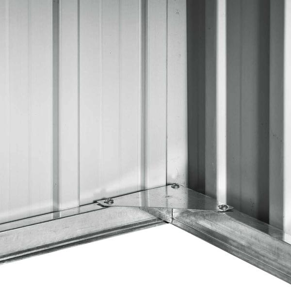 Rasenmäher Garage 92x97x63 cm Verzinkter Stahl Anthrazit   