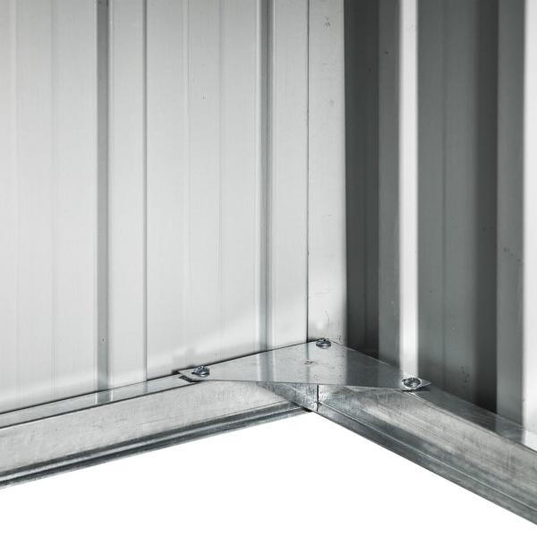 Rasenmäher Garage 92x97x63 cm Verzinkter Stahl Anthrazit   