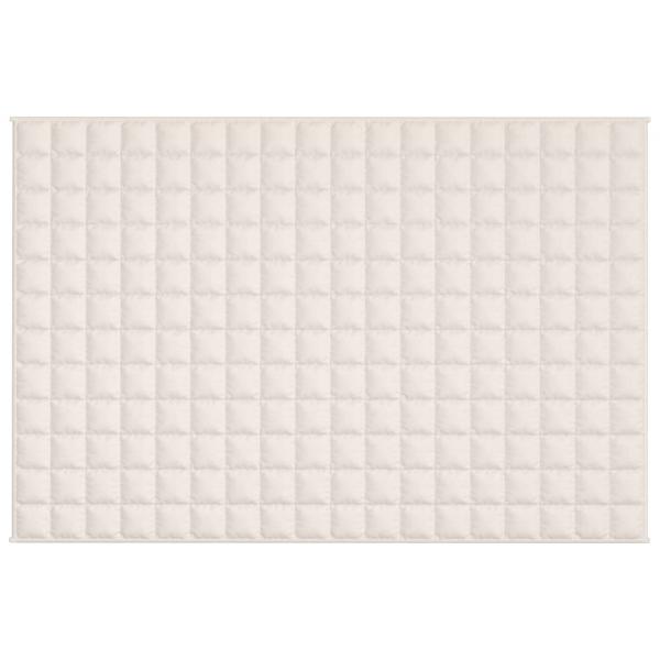 Gewichtsdecke Hellcreme 120x180 cm 5 kg Stoff